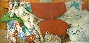 Carl Larsson vila oil painting on canvas